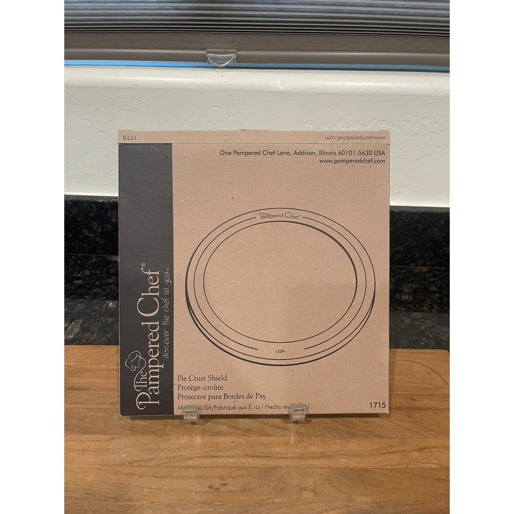 Pampered chef in box pie crust shield